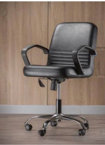 Mid-back leather chair